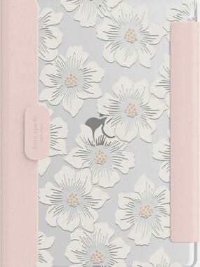 Kate spade pink and white floral Ipad 8th gen 10.2 inch case